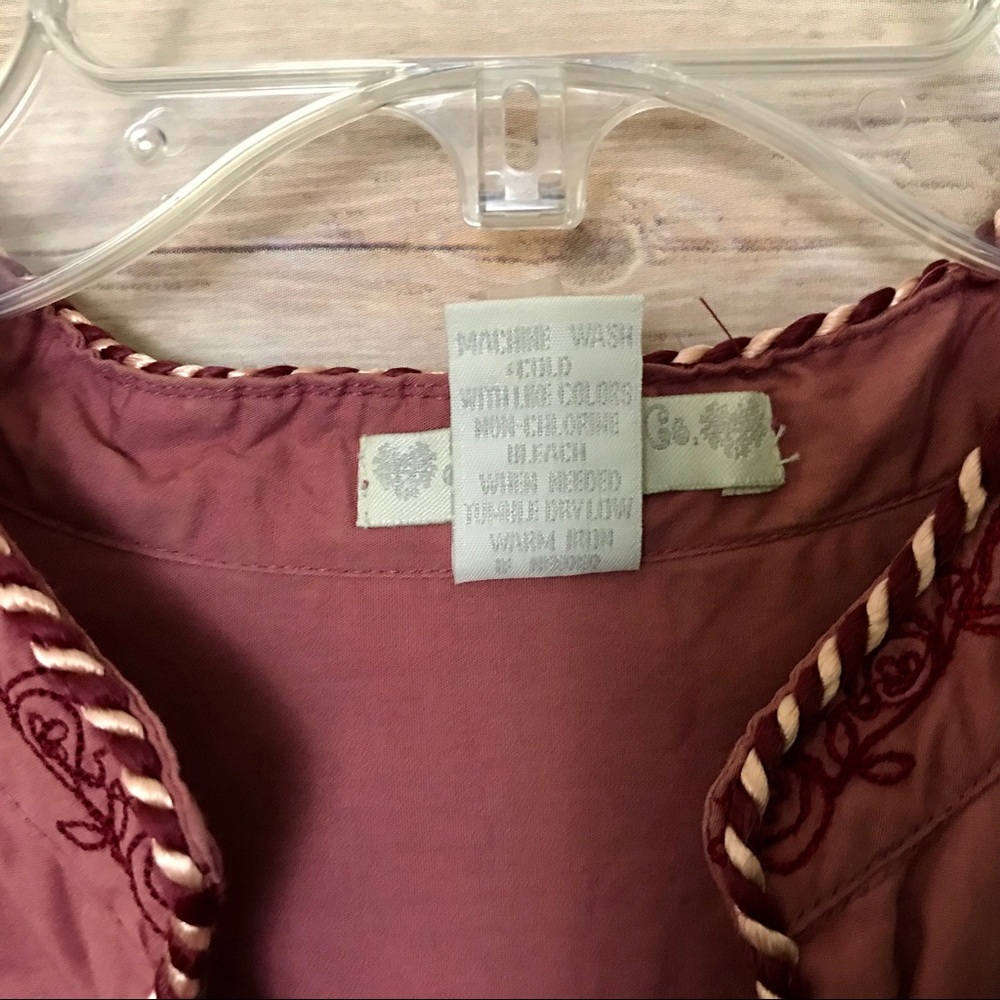 SOLD Embroidered Tunic 2X - Picture 7 of 7
